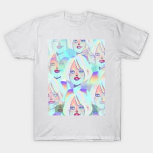 pearl girl makeup vector T-Shirt